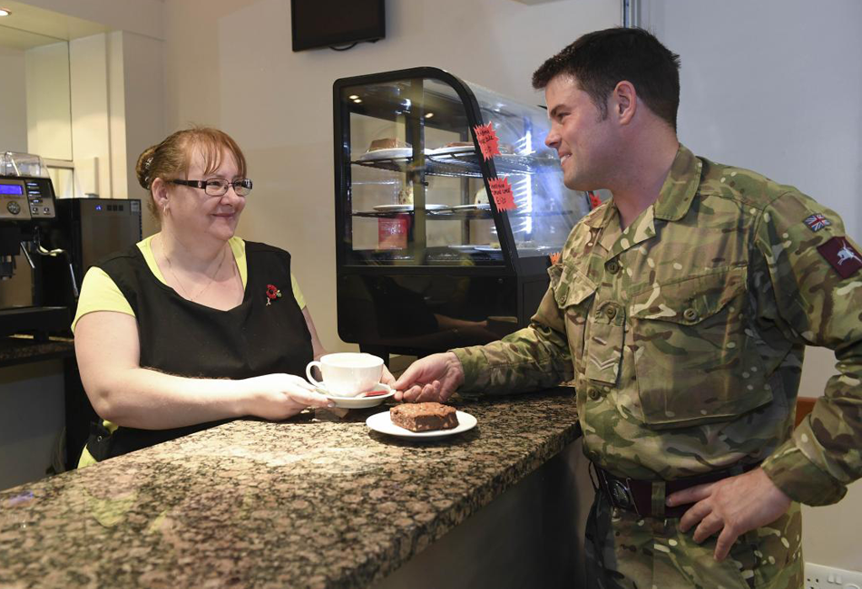 Serving Coffee at Colchester